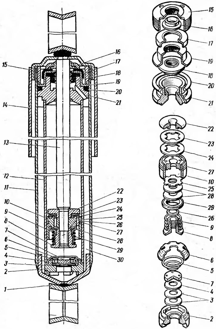 Устройство подвески автомобиля (ВАЗ-2121 «Нива» 1977-1994)