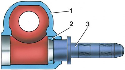 4. Валом 11 червяка вытолкните из картера наружное кольцо 5 подшипника и выньте вал вместе с…