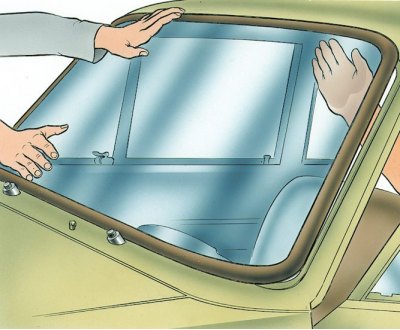 1 – выштамповка для стока воды; 2 – облицовка окантовки уплотнителя; 3 – окантовка уплотнителя; 4 –…