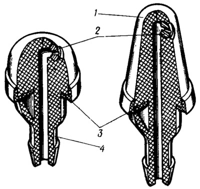 Figure 150. Windscreen and rear window washer jets: