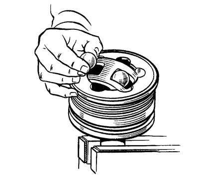 Figure 78. Removing balls from the separator