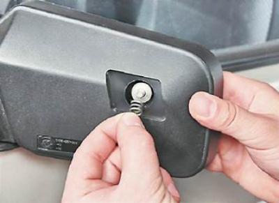 Как снять зеркало заднего вида ваз External rear-view mirror - replacement of the reflective element, removal and i