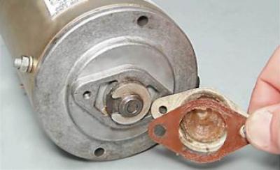 16. Remove the cap and gasket.