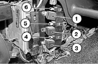 1 – glavni relej sustava upravljanja; 2 – relej za uključivanje električnog ventilatora rashladnog…
