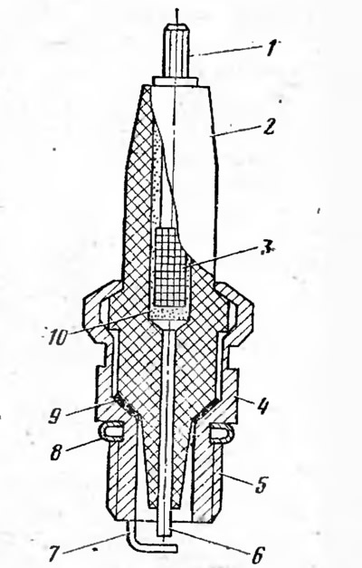 Fig. 21. Spark plug A17DV:
