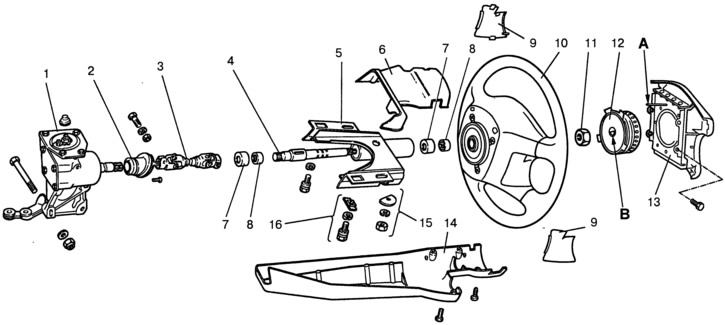 Как снять руль на ниве 21213 Steering with airbag driver in the steering wheel "SRS-40" firms "Breed" (VAZ-21